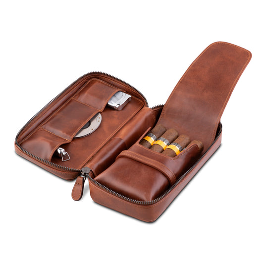 Crown & Tiger Small Cigar Case