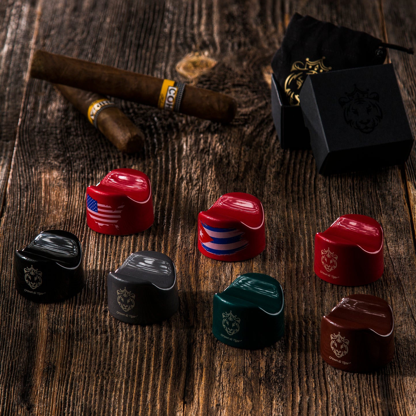 Crown & Tiger Cigar Stand