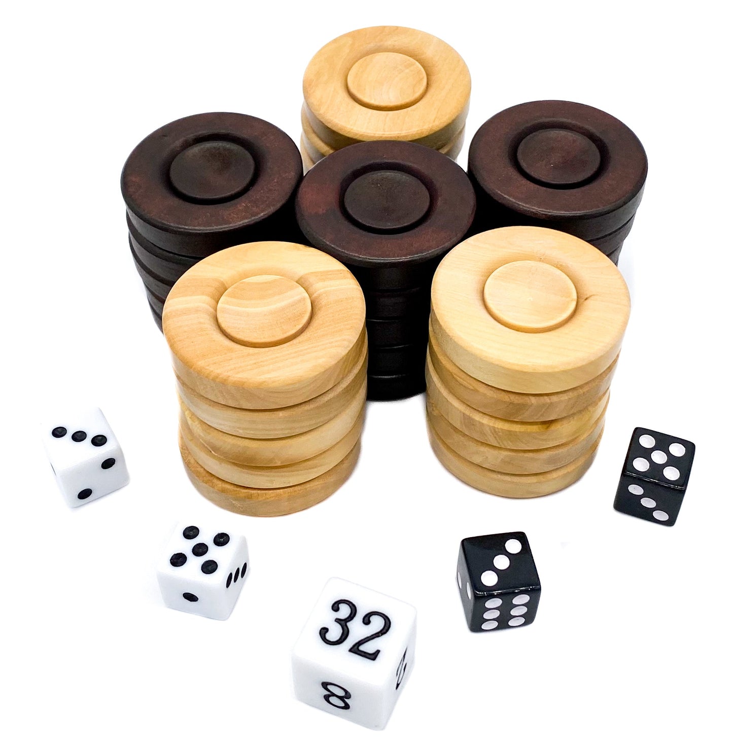 Checkers 22mm - Handmade Boxwood Set