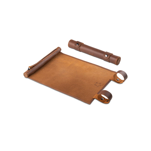 Roll Up RPG Dice Mat - Tobacco