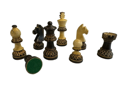 Chess Pieces - Handmade Boxwood Set