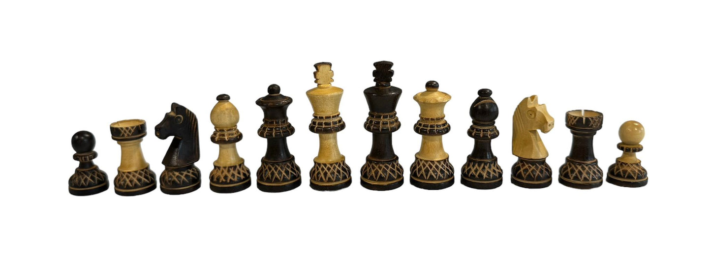 Chess Pieces - Handmade Boxwood Set
