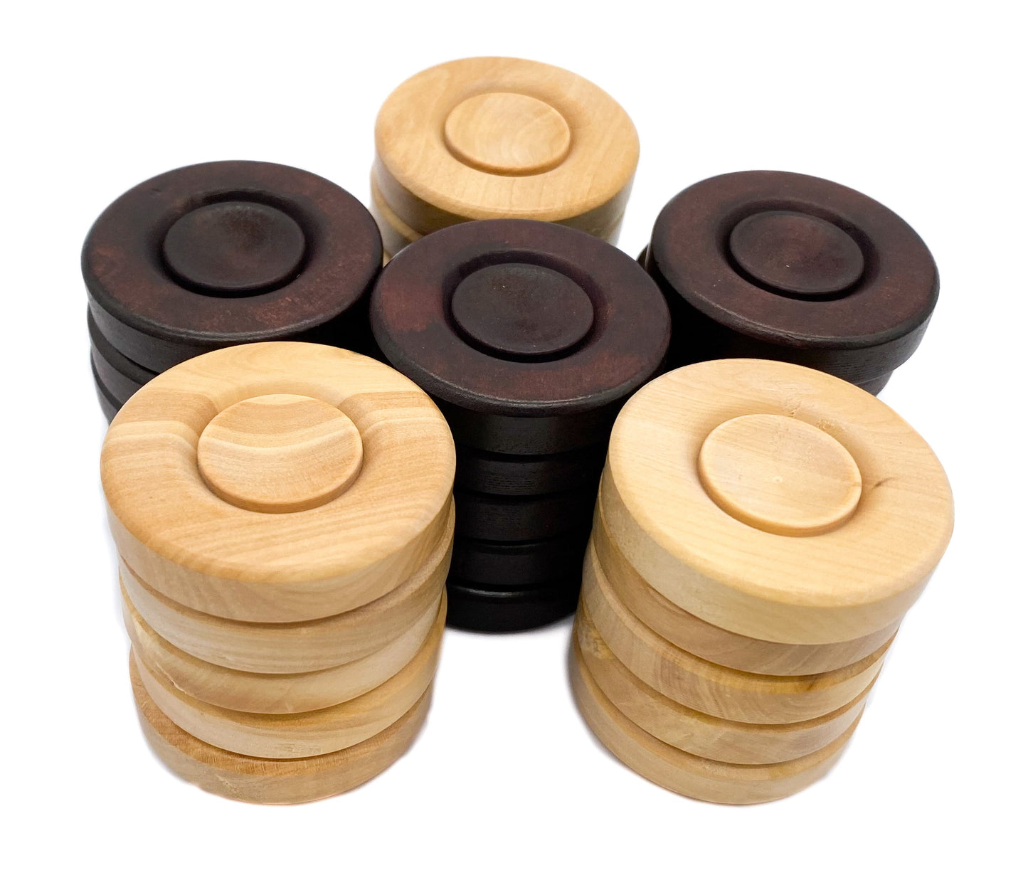 Checkers 22mm - Handmade Boxwood Set