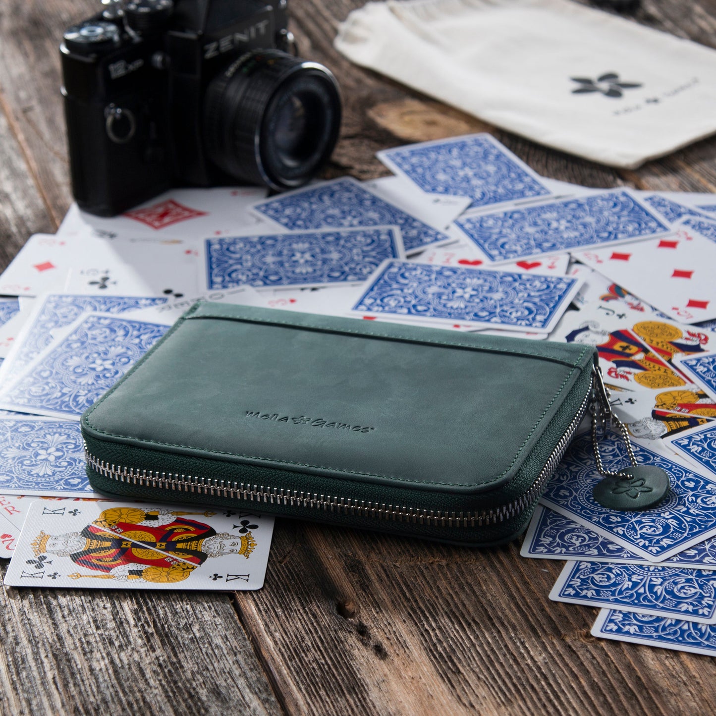 Playing Cards Set Deluxe - Vintage Edition - Forest Green